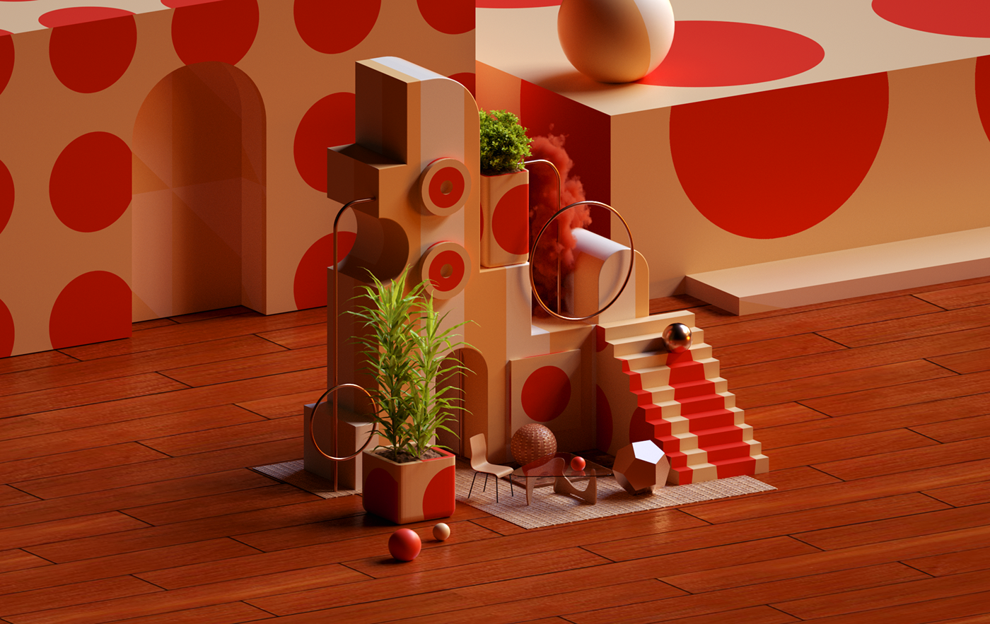 梦幻柔和的粉色空间-4