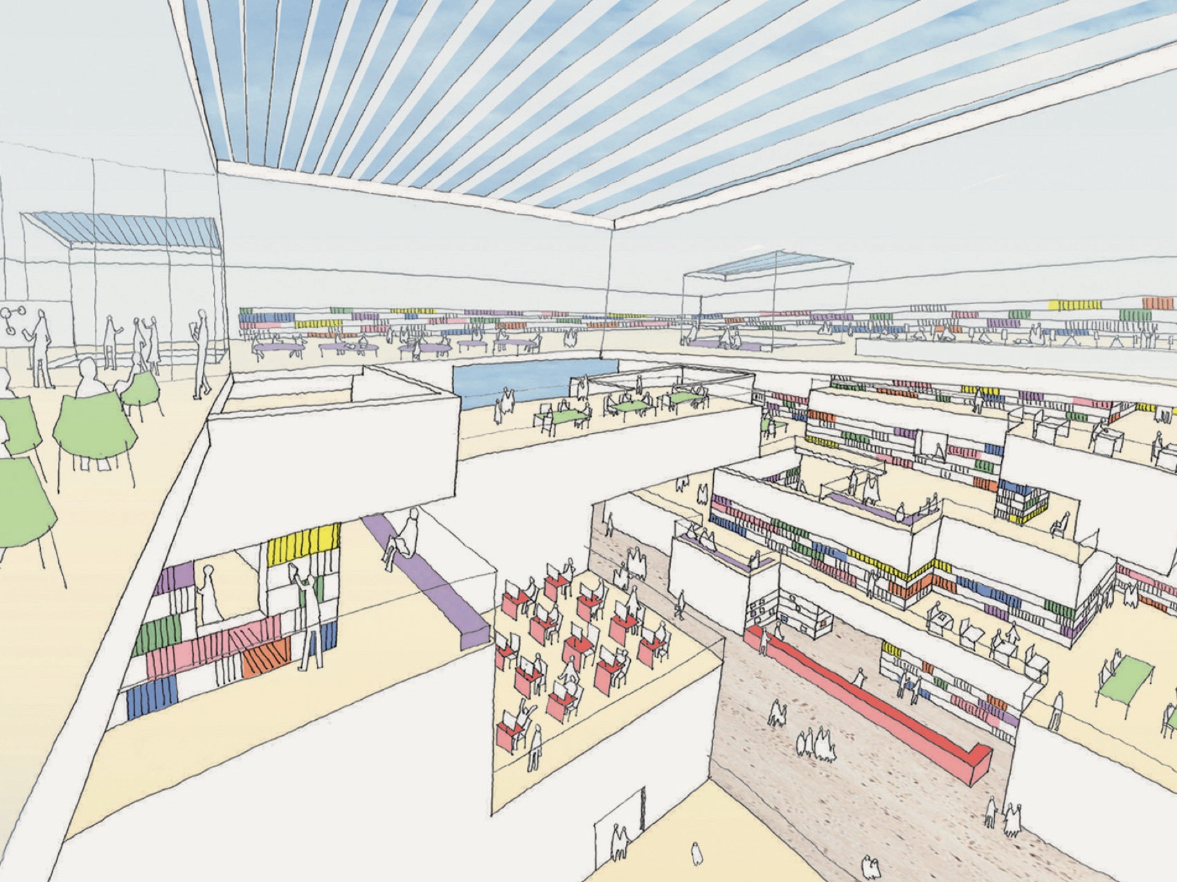 天津图书馆丨中国天津丨山本理显设计工场,天津市城市规划设计研究总院有限公司-13