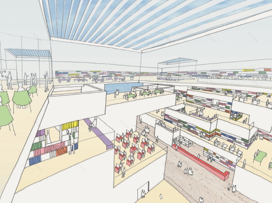 天津图书馆丨中国天津丨山本理显设计工场,天津市城市规划设计研究总院有限公司-13