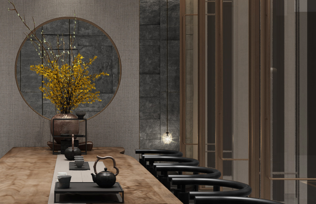 《富春山居》穿越时空,1300 平米低奢东方美墅-42