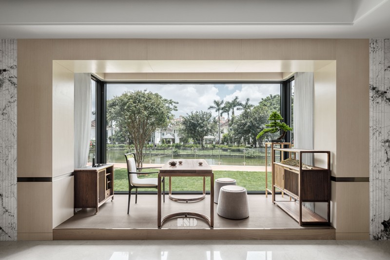 简约轻奢墅丨中国中山丨桥石设计-24