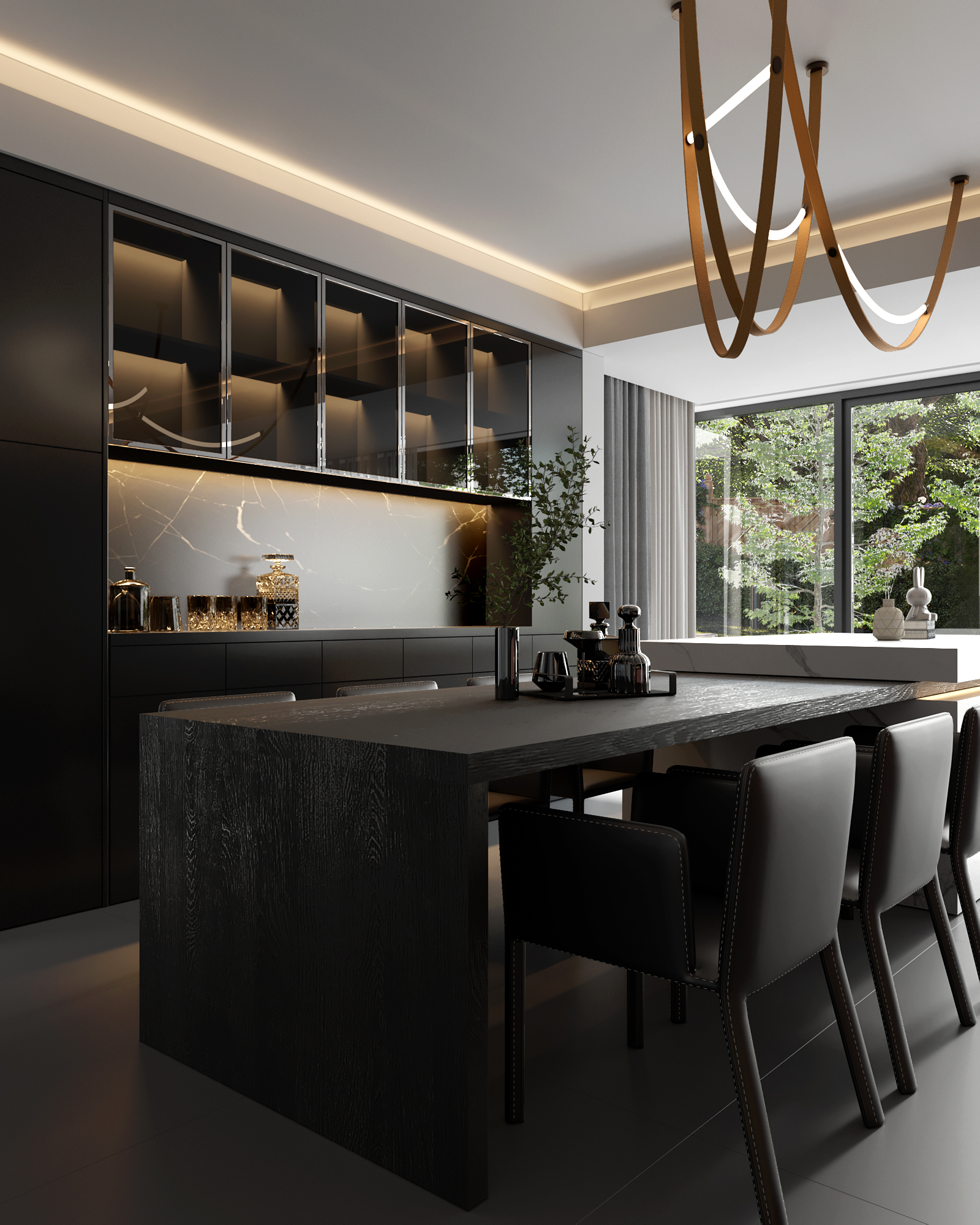 暗黑系别墅设计-4