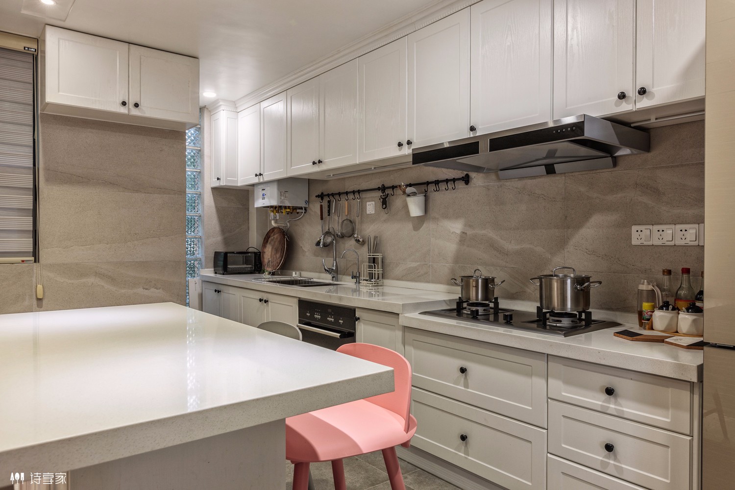 150㎡万科城市花园现代轻美式住宅  诗享家设计-14