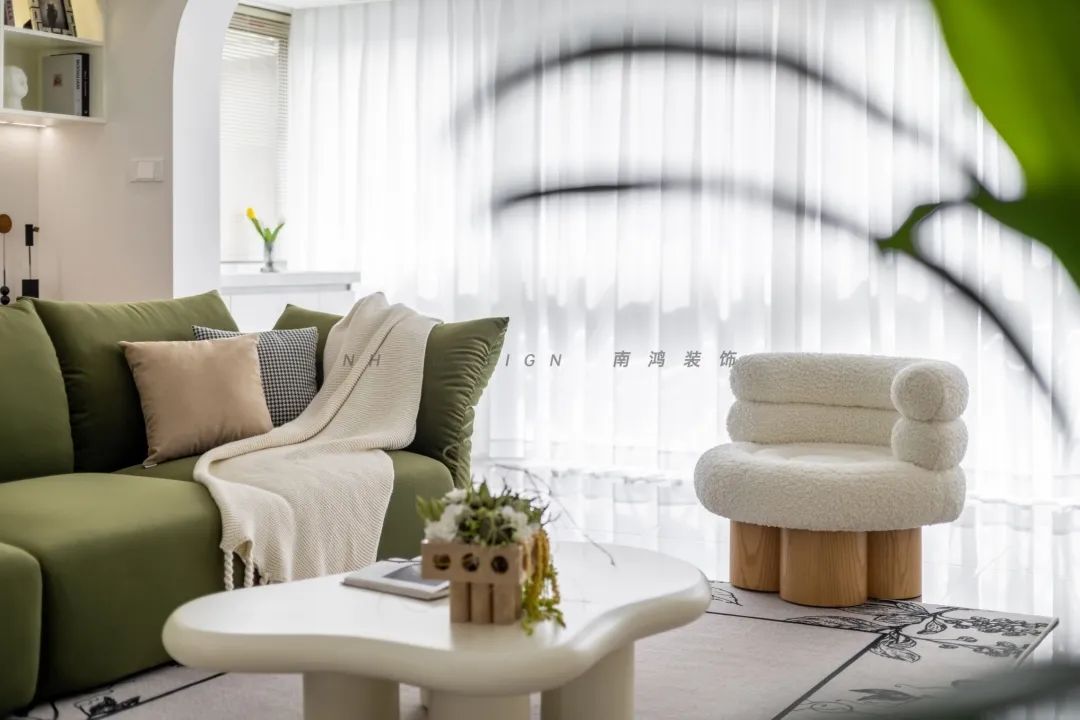 杭州府苑新村104㎡轻法式浪漫家居设计丨中国杭州丨浙江南鸿装饰-45