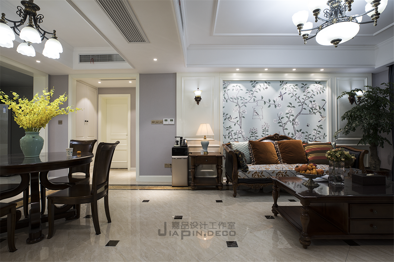 嘉品新作-花样年花郡150平美式风-16