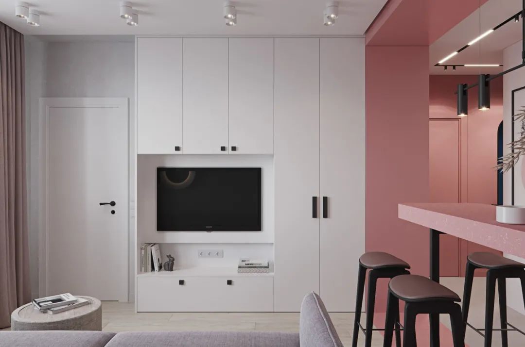 9003 studio 打造 33㎡甜美暖粉单身小宅-20