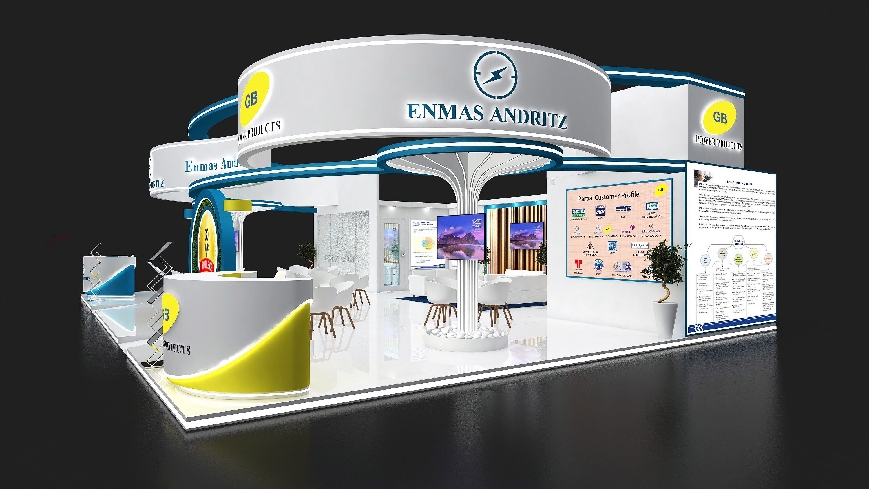 ENMAS 13X12M STALL DESIGN IN MUMBAI-4