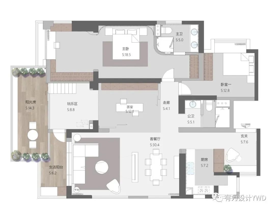 湖景平层亲子互动空间的艺术改造丨中国佛山丨佛山有为室内设计有限公司-47