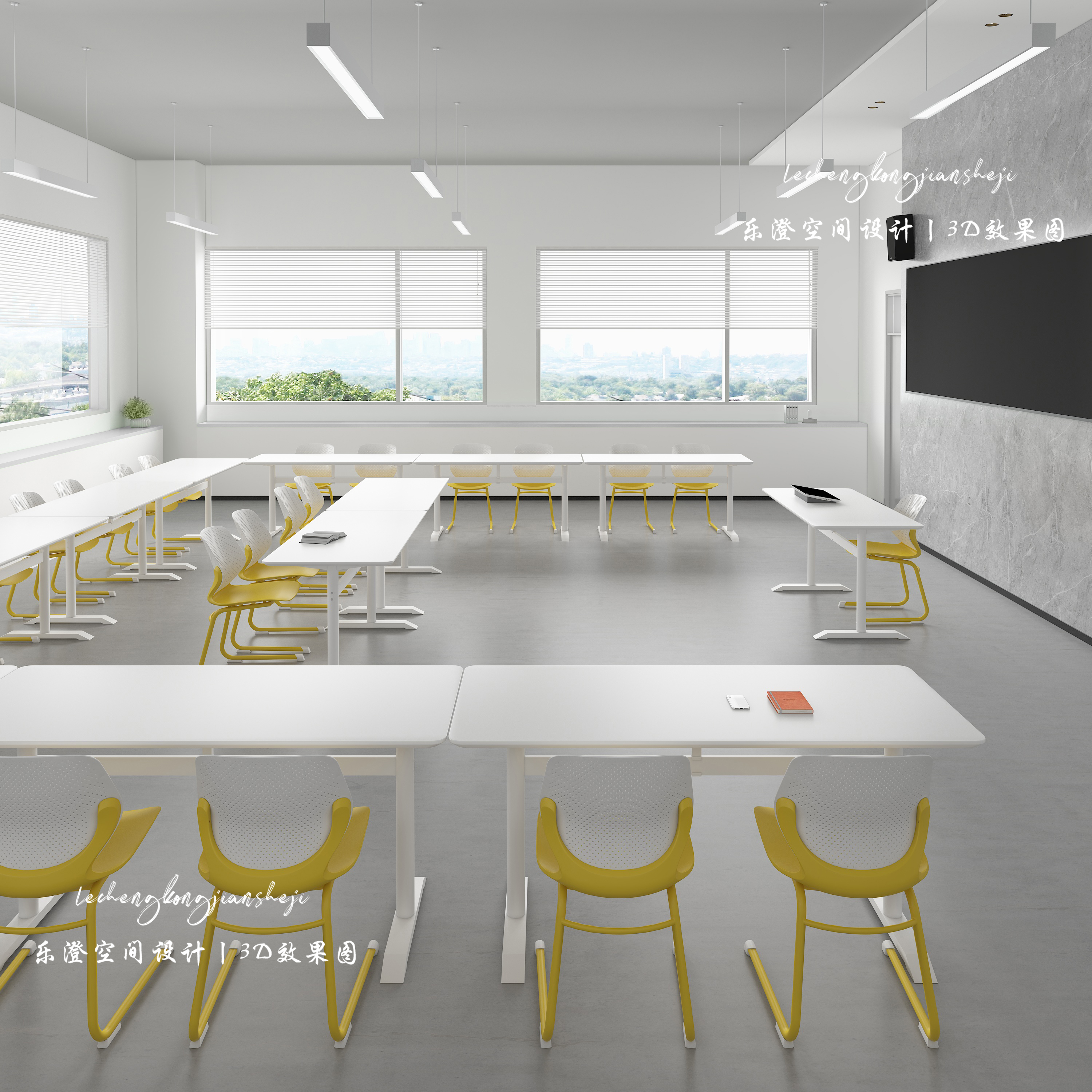 办公椅系列家具渲染设计-4