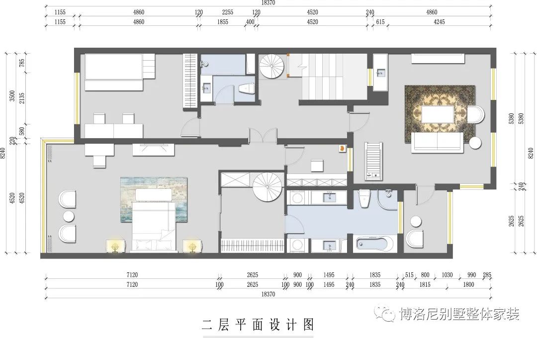 北京华贸城别墅法式浪漫设计-72