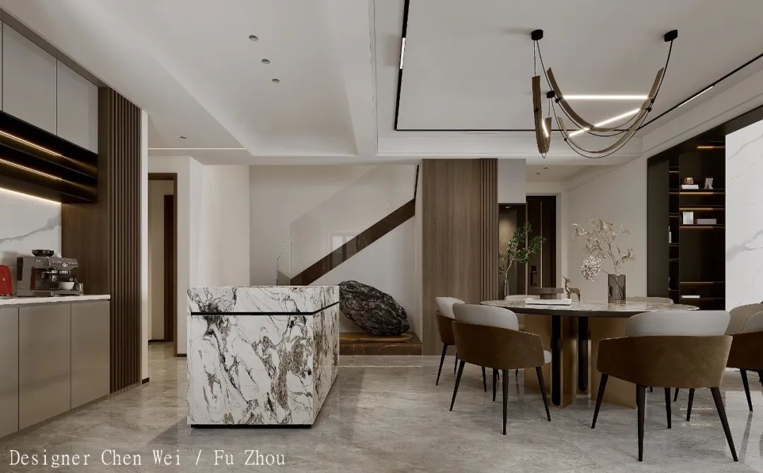 夏日轻奢,温馨宜居·国广一叶陈威的 220㎡福州之家丨中国福州-8