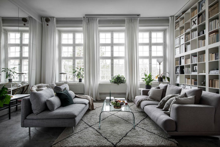 利用镜子和单色营造开阔小空间公寓设计-7