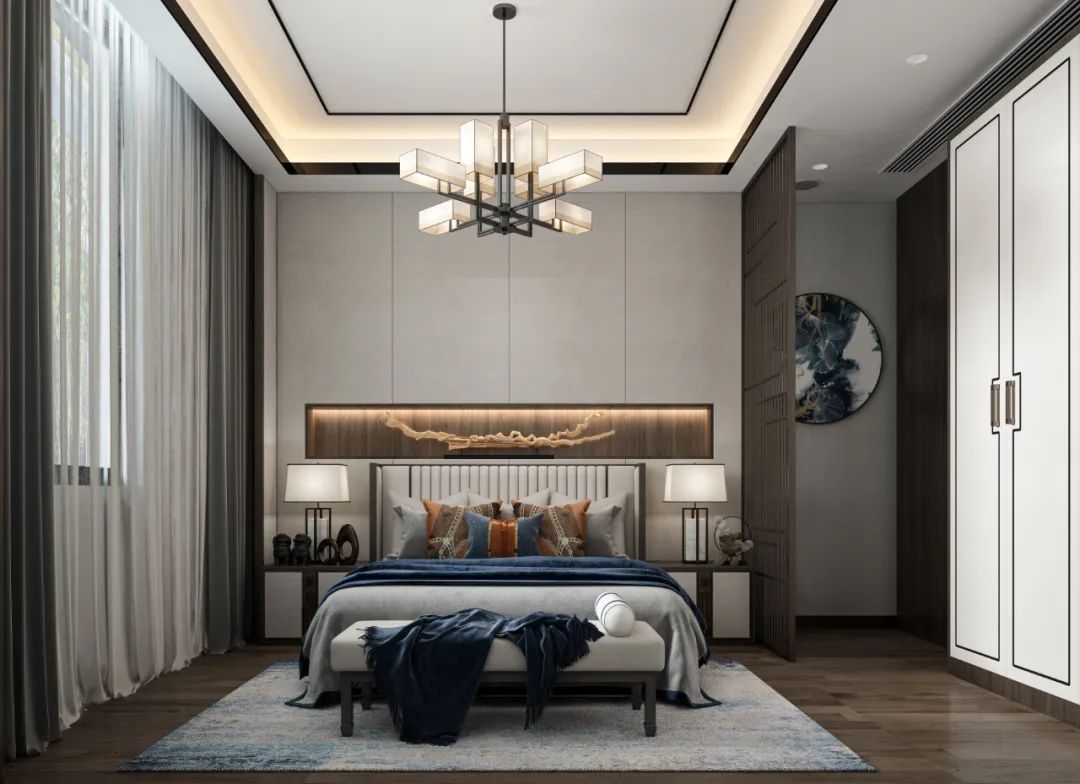 【一鸣设计案例 】918m²别墅大变身，用新中式焕发空间魅力，打造专属空间！-63