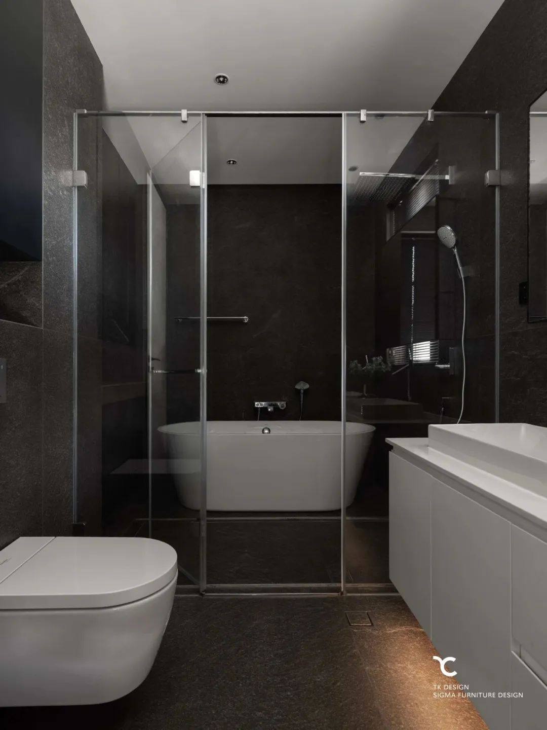 黑白灰的现代轻奢 · 龙悦湾别墅设计丨TK 设计&之和家居-64