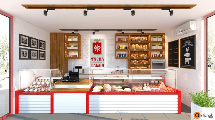“МЯСНАЯ ГИЛЬДИЯ”品牌连锁商店新格式店丨“Artichok Design”-22