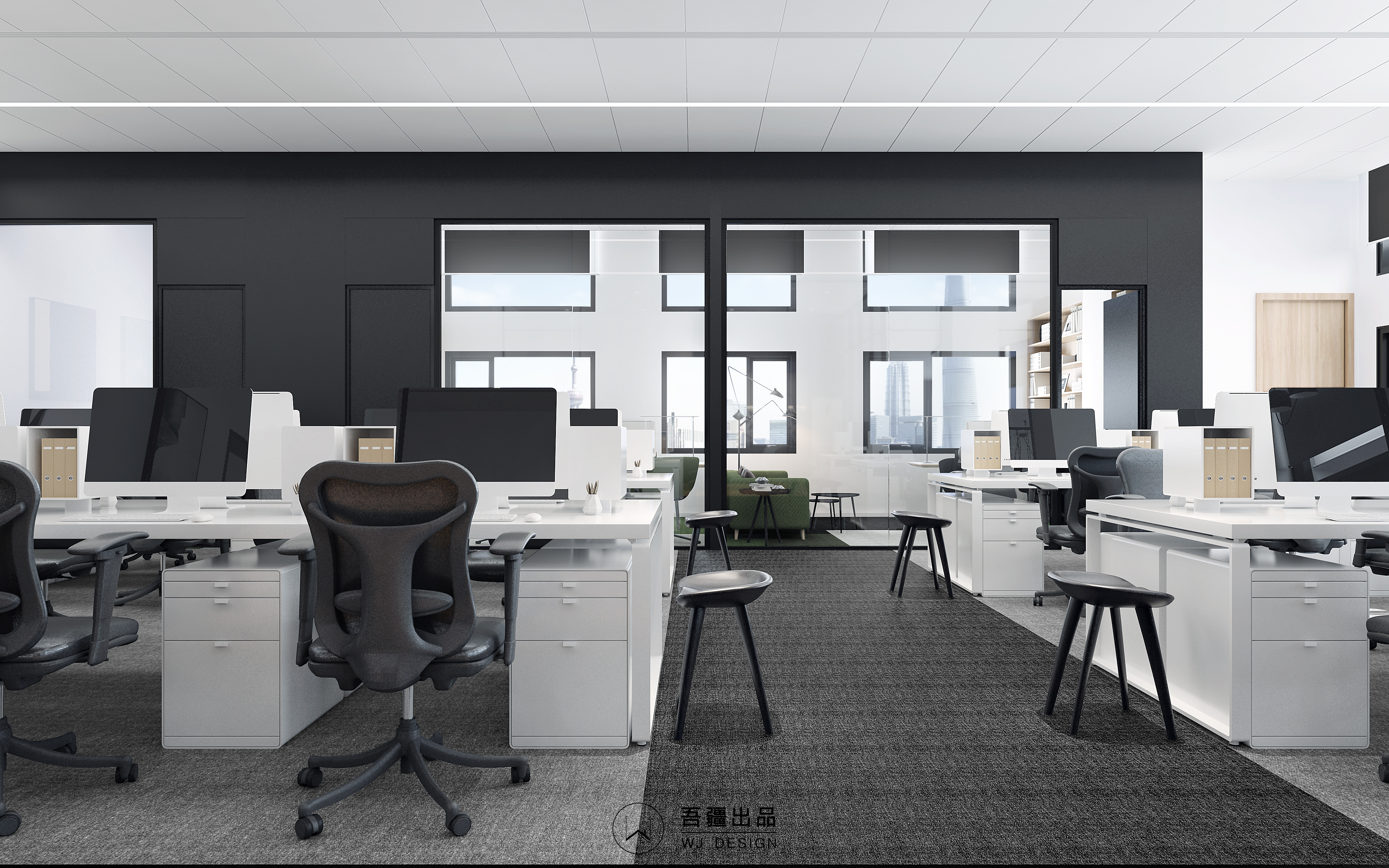 上海智元里办公楼室内设计 | 打造优雅与实用的公共空间-18