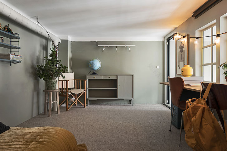 Stockholm 复古风高层公寓 | 4.5 米高天花板、阳光明媚、时尚设计-17