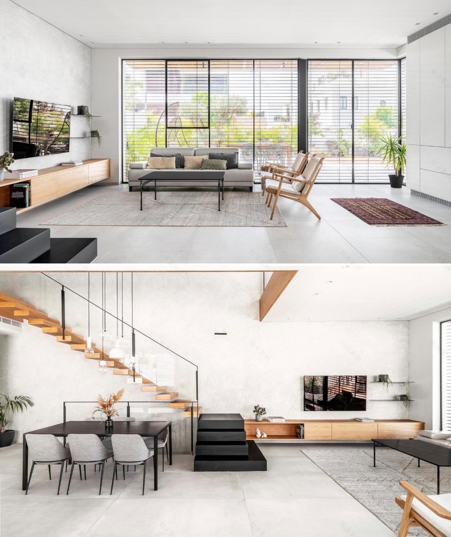 ON Studio 打造白色简约住宅,黑色细节展现高级质感-5