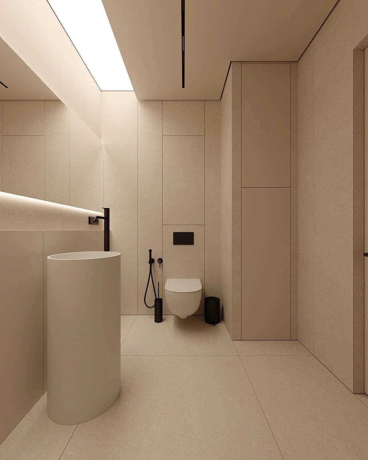 原木系奶油风极简空间loft公寓设计丨URSA STUDIO-78