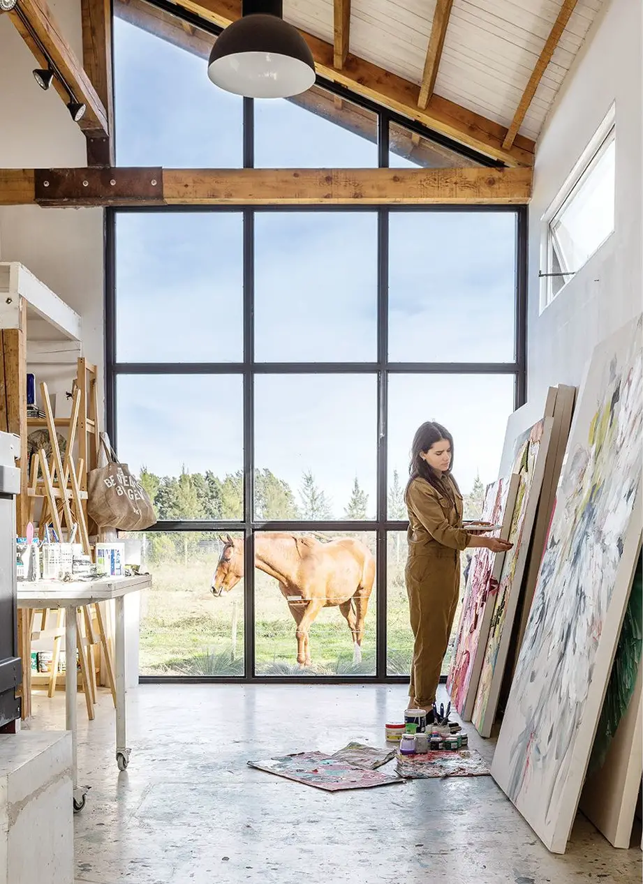 阿根廷艺术家的玻璃屋工作室-7