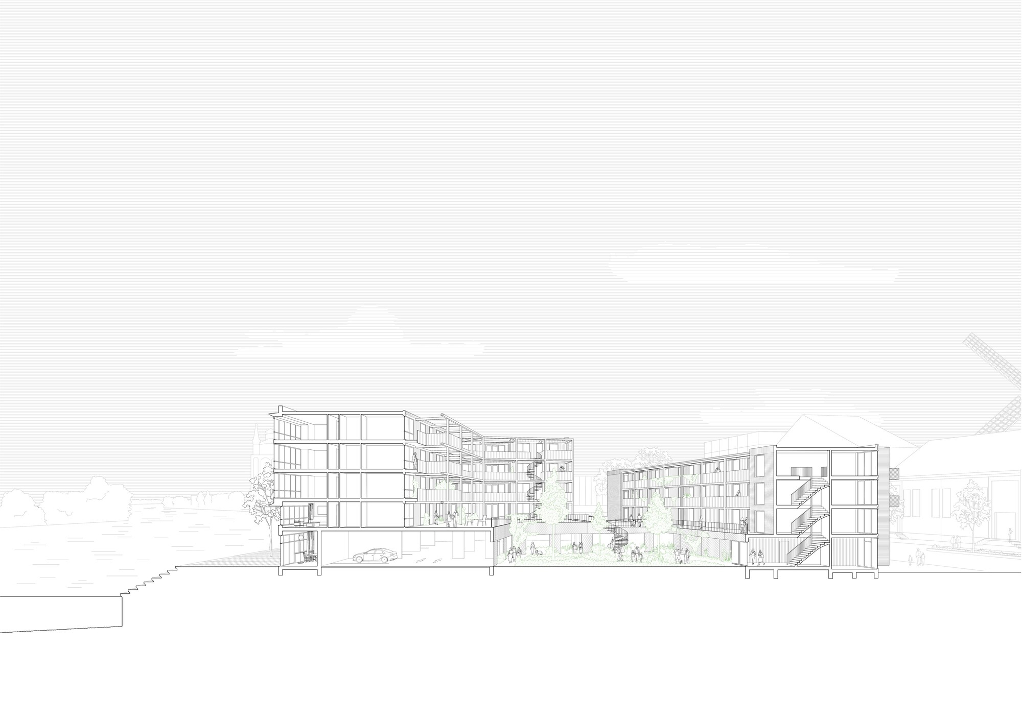 Wantijhof Dordrecht 建筑综合体丨荷兰多德雷赫特丨Studio AAAN-23