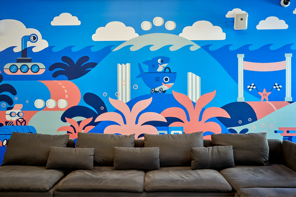 集设网第二期赠送--54 套国外办公室墙画设计案例解析-30