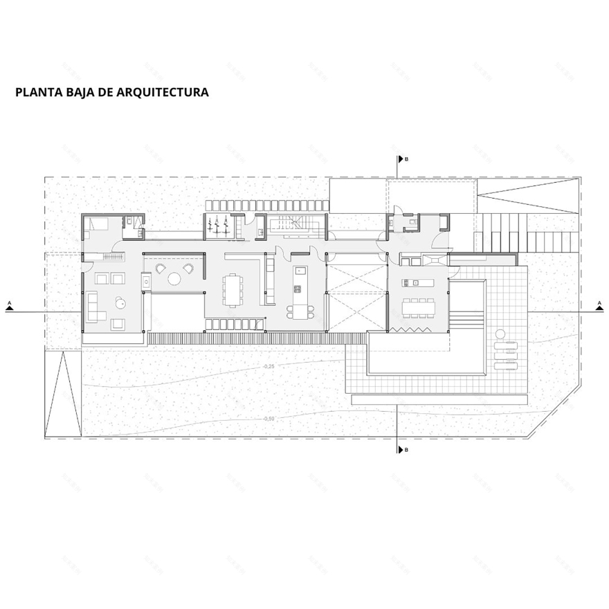 La Reserva社区独栋住宅丨阿根廷布兰卡港丨Vagón Arquitectura-12