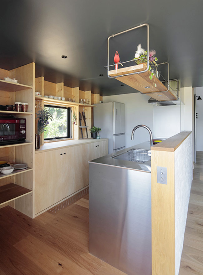 挑高日光森林木屋！日本75.9㎡小家庭原木宅-10