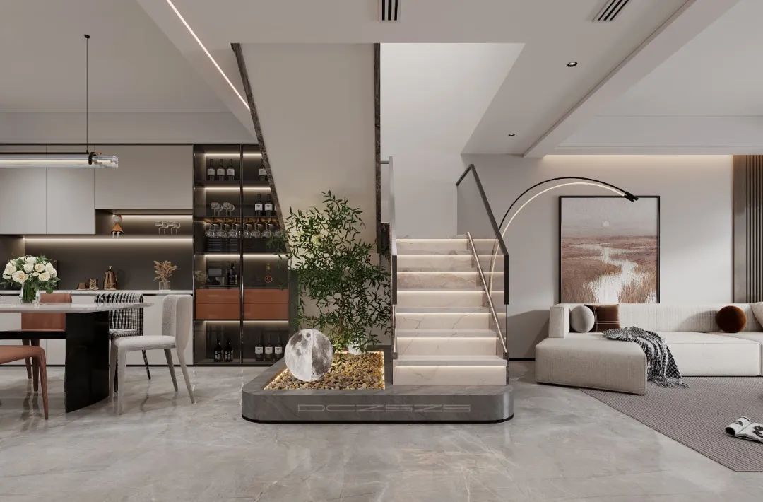 《东成至盛》现代轻奢复式设计丨中国佛山丨东成至盛装饰-18