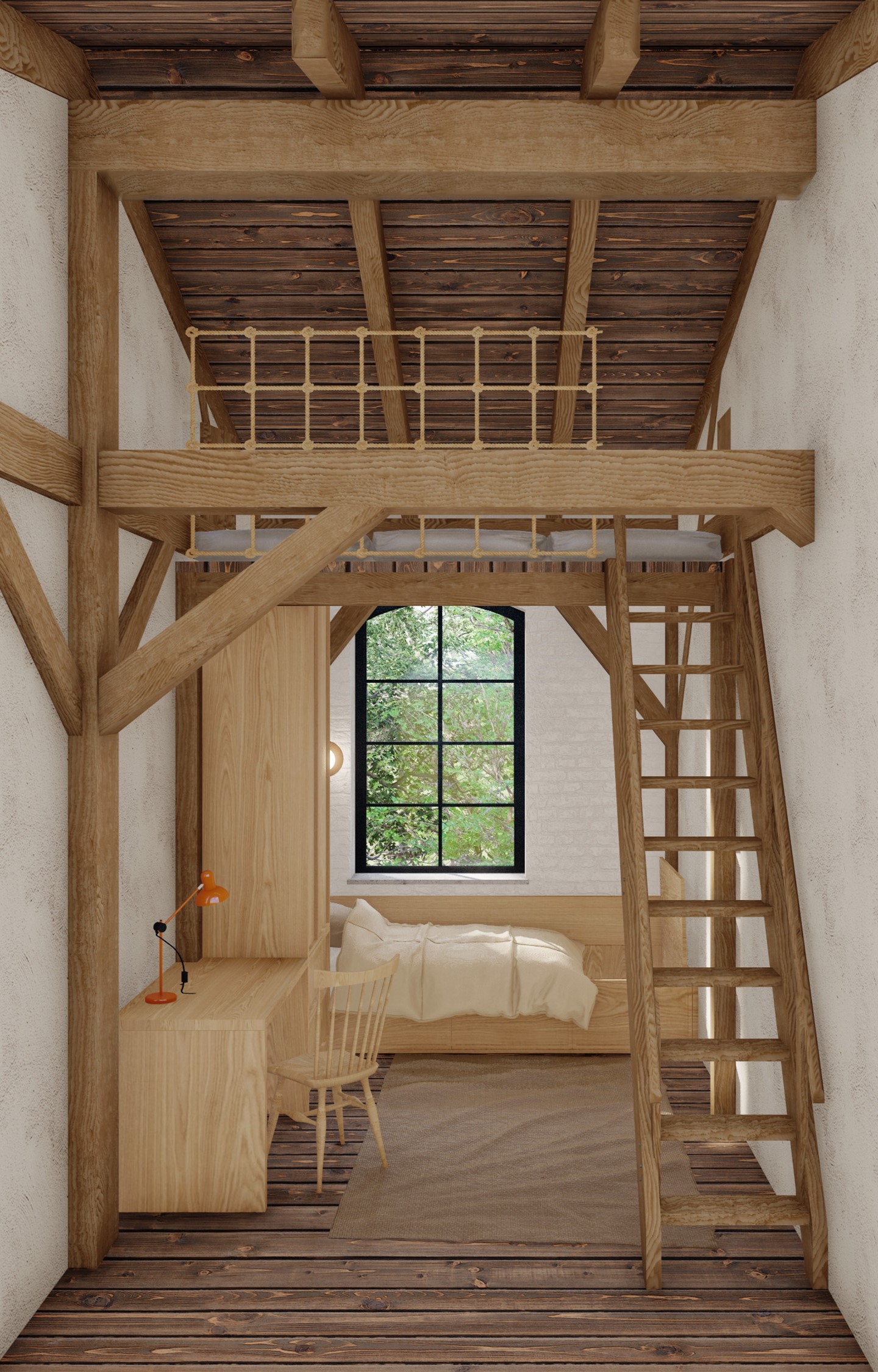 Kula  Młyn村磨坊改造为收养家庭住宅丨格但斯克美术学院室内建筑系Weronika Kuźma-53