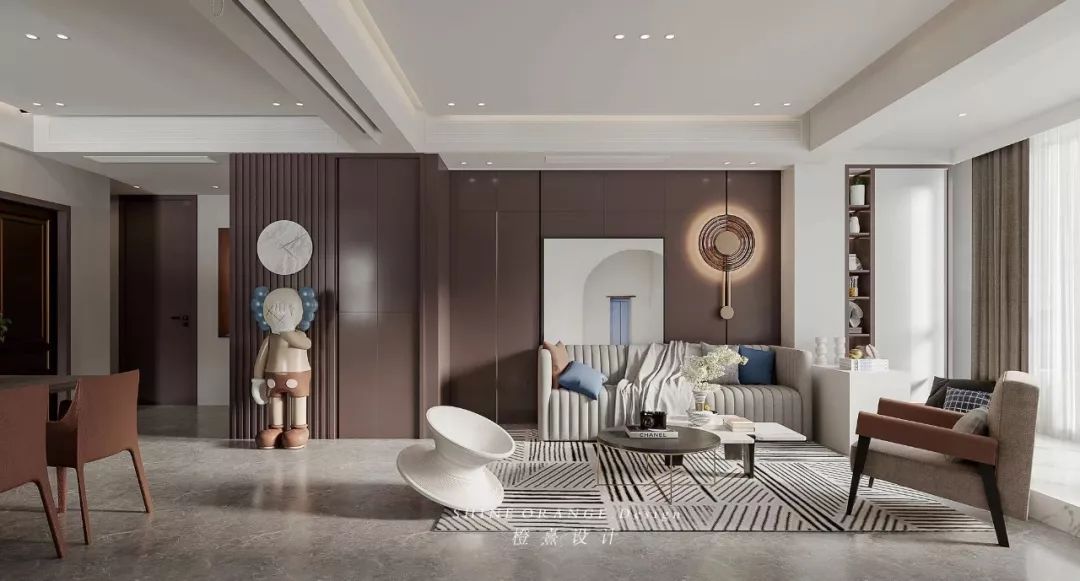 《遇己》橙熹设计现代风格别墅,开阔空间遇见真我-58