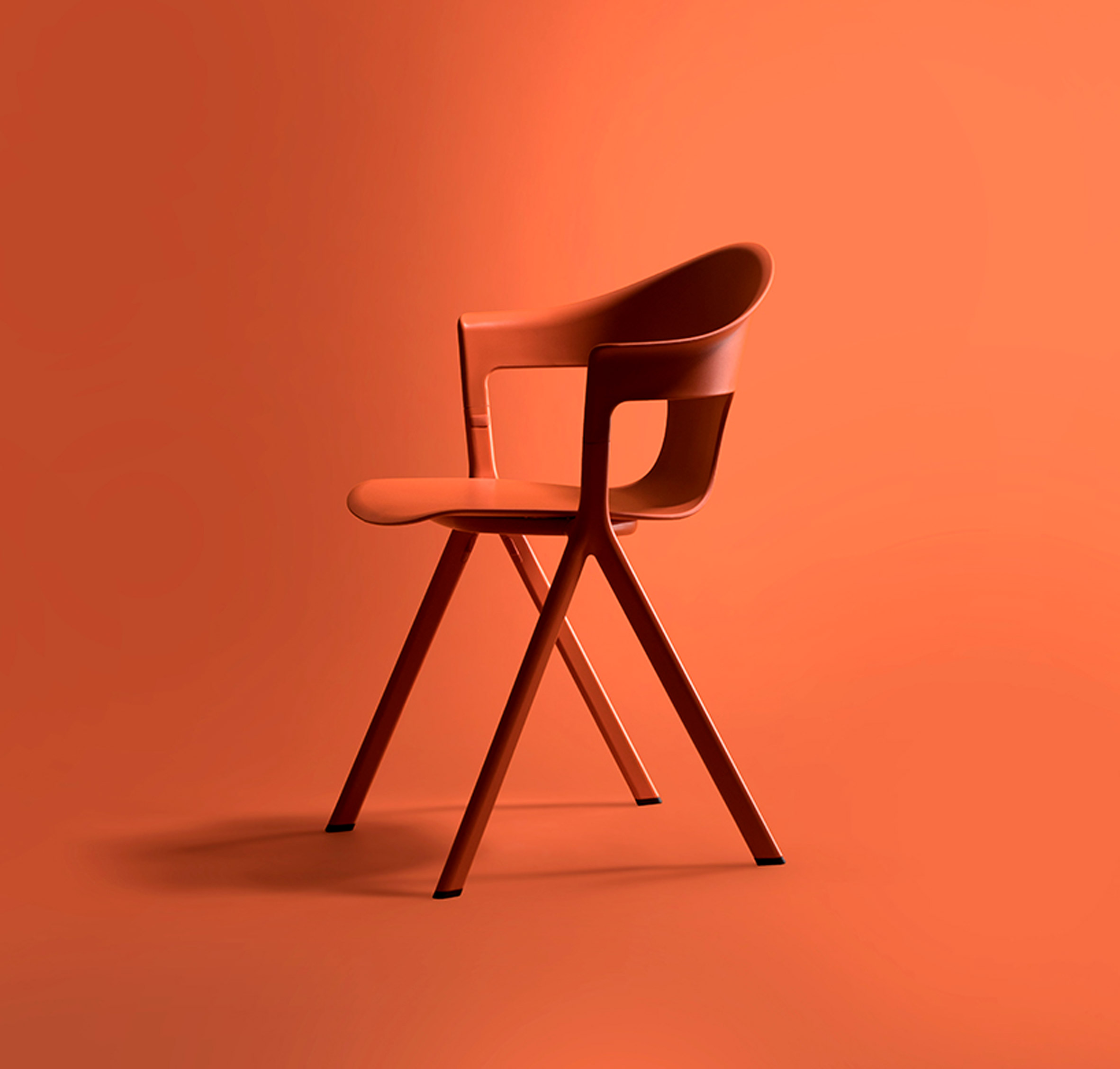 Benjamin Hubert uses recycled aluminium, wood and nylon to create Axyl furniture-3