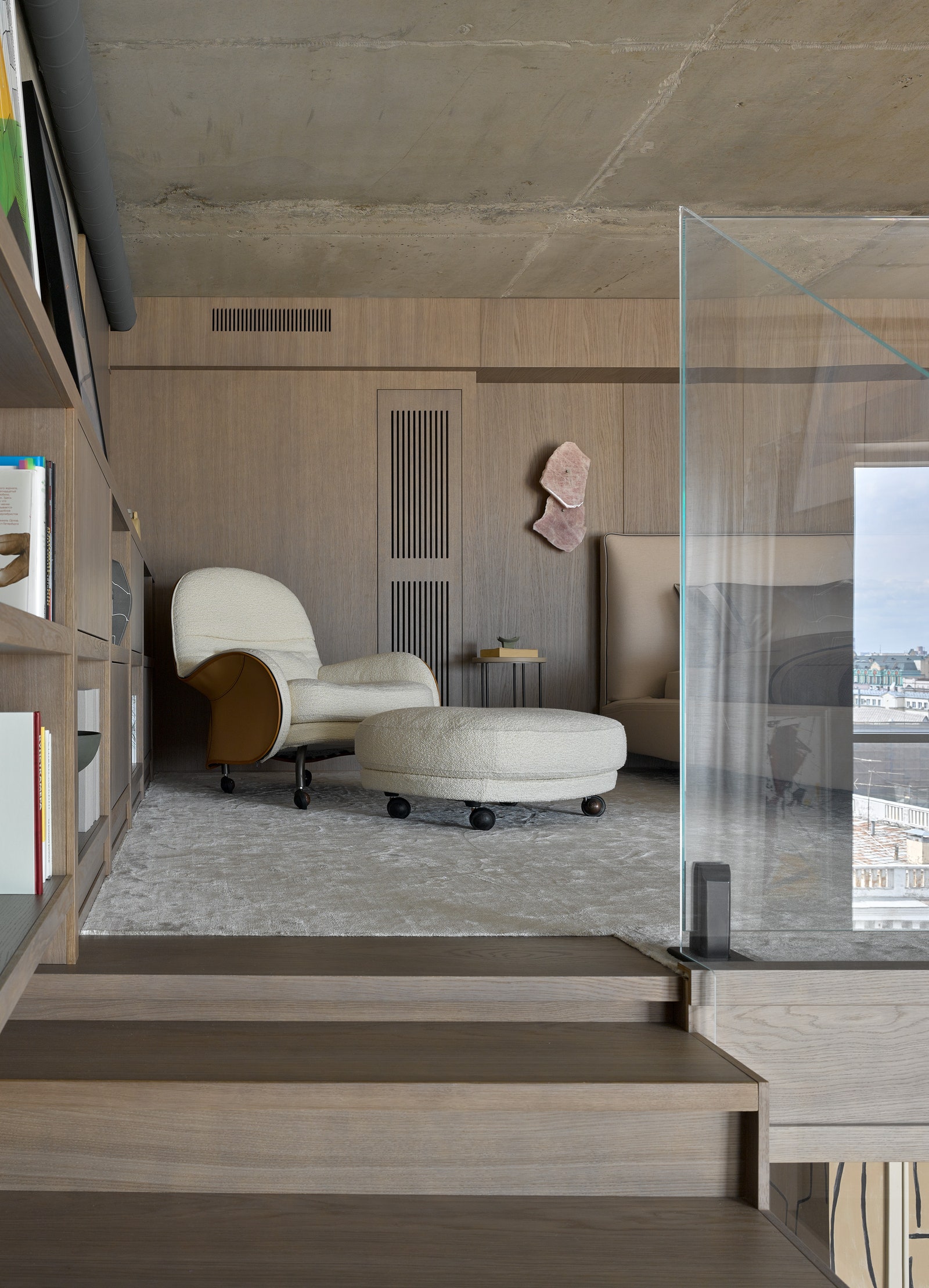 两层全景窗公寓设计丨俄罗斯莫斯科丨Ольга Трейвас和Ариана Ахмад-16