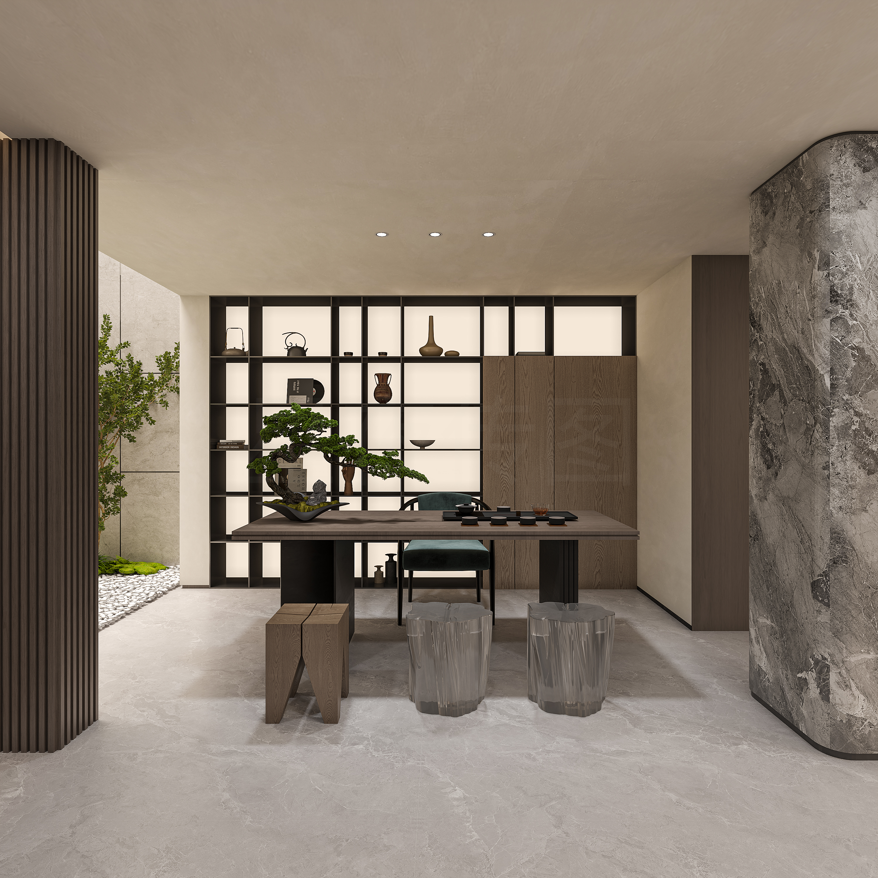 《解构与共生:后现代别墅的流动诗篇》-14