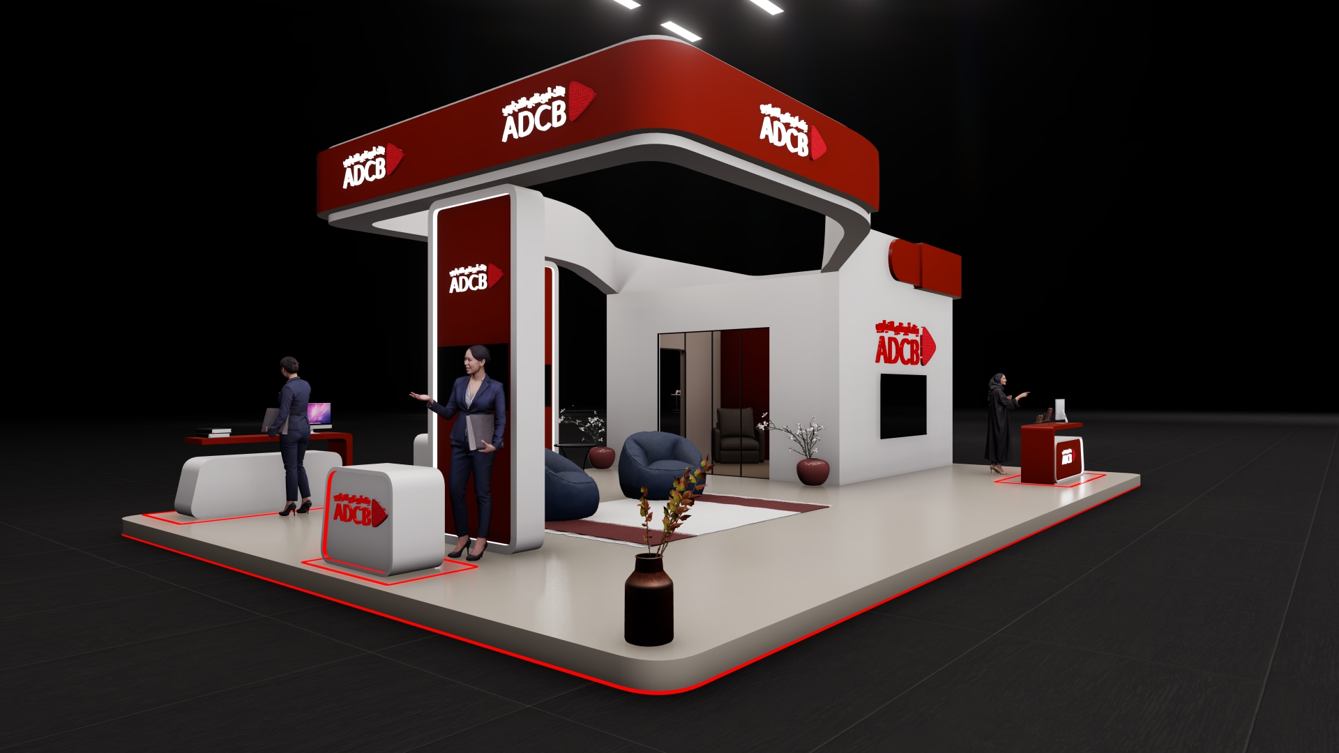 ADCB bank exhibition booth-2