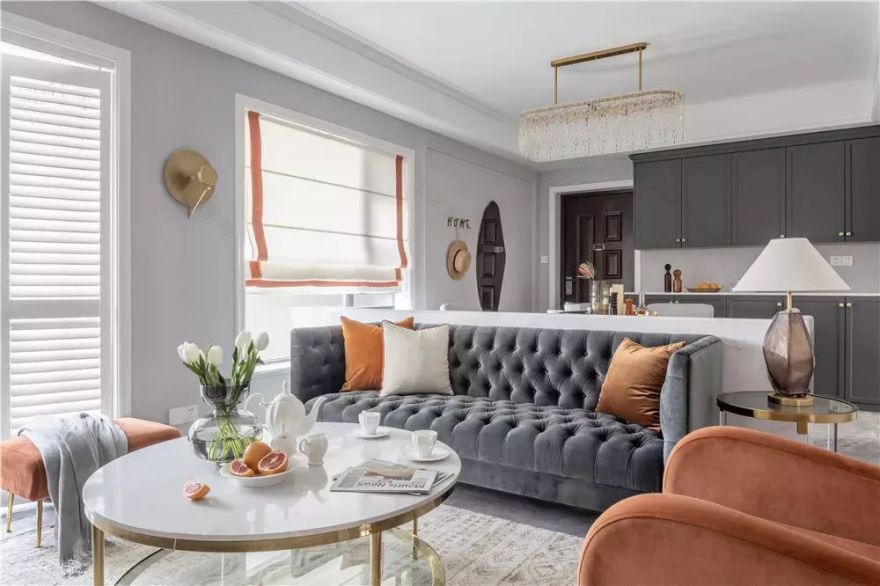 110㎡现代轻奢家居设计-3