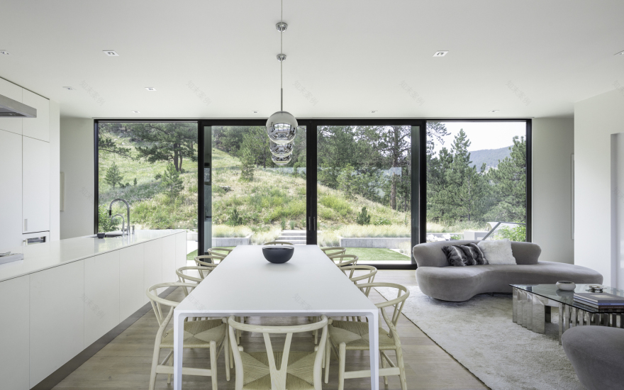 模糊之居,镜像山景的现代艺术空间-10