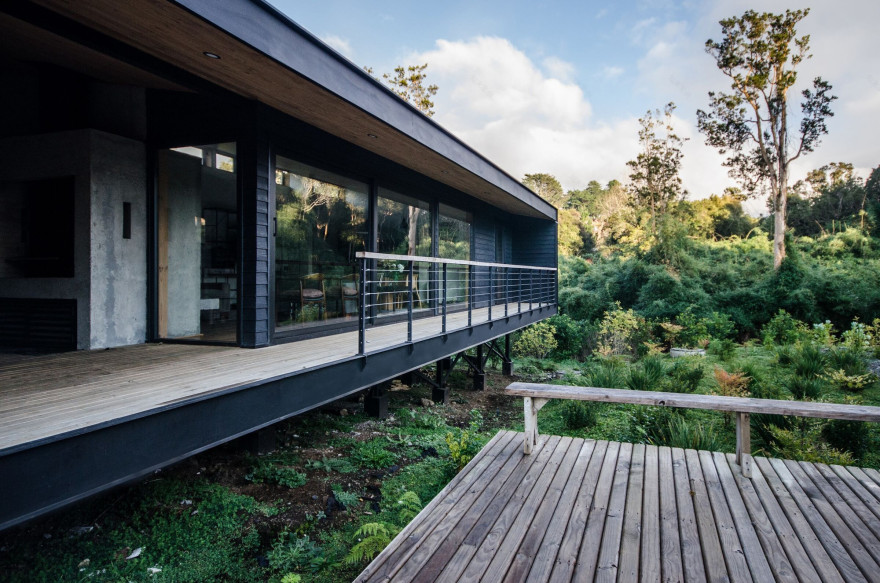 智利森林中的悬浮之家-17