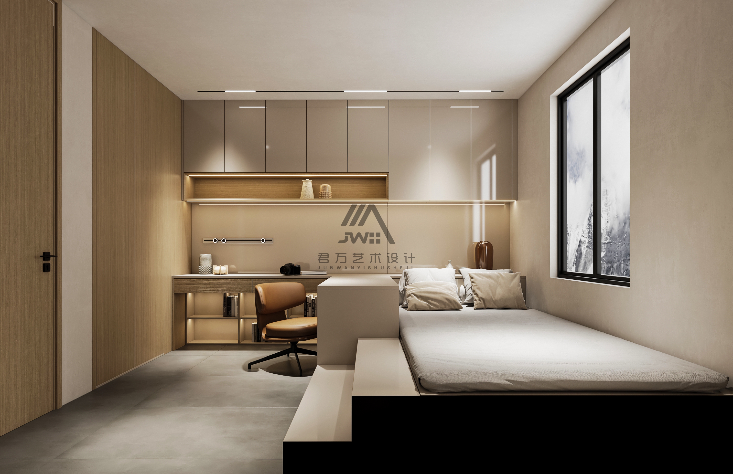 “家庭至上”现代极简丨君 one 设计-25