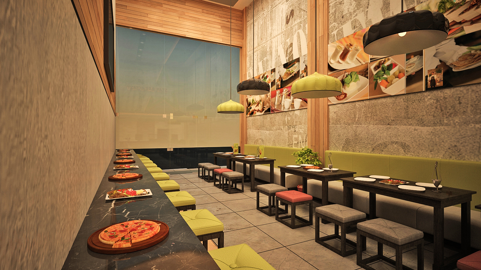 Modern Fast- Food Shop-4