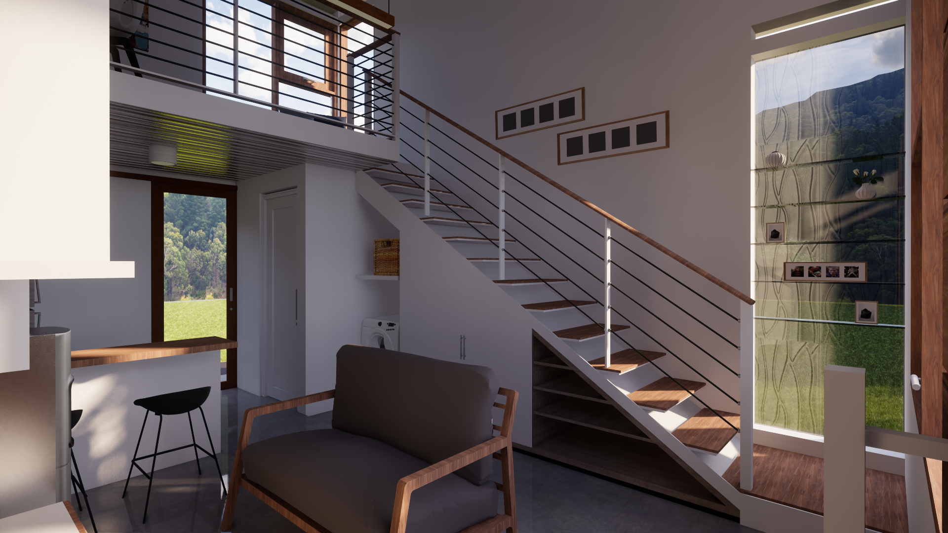 3D Rendering Compact House-4