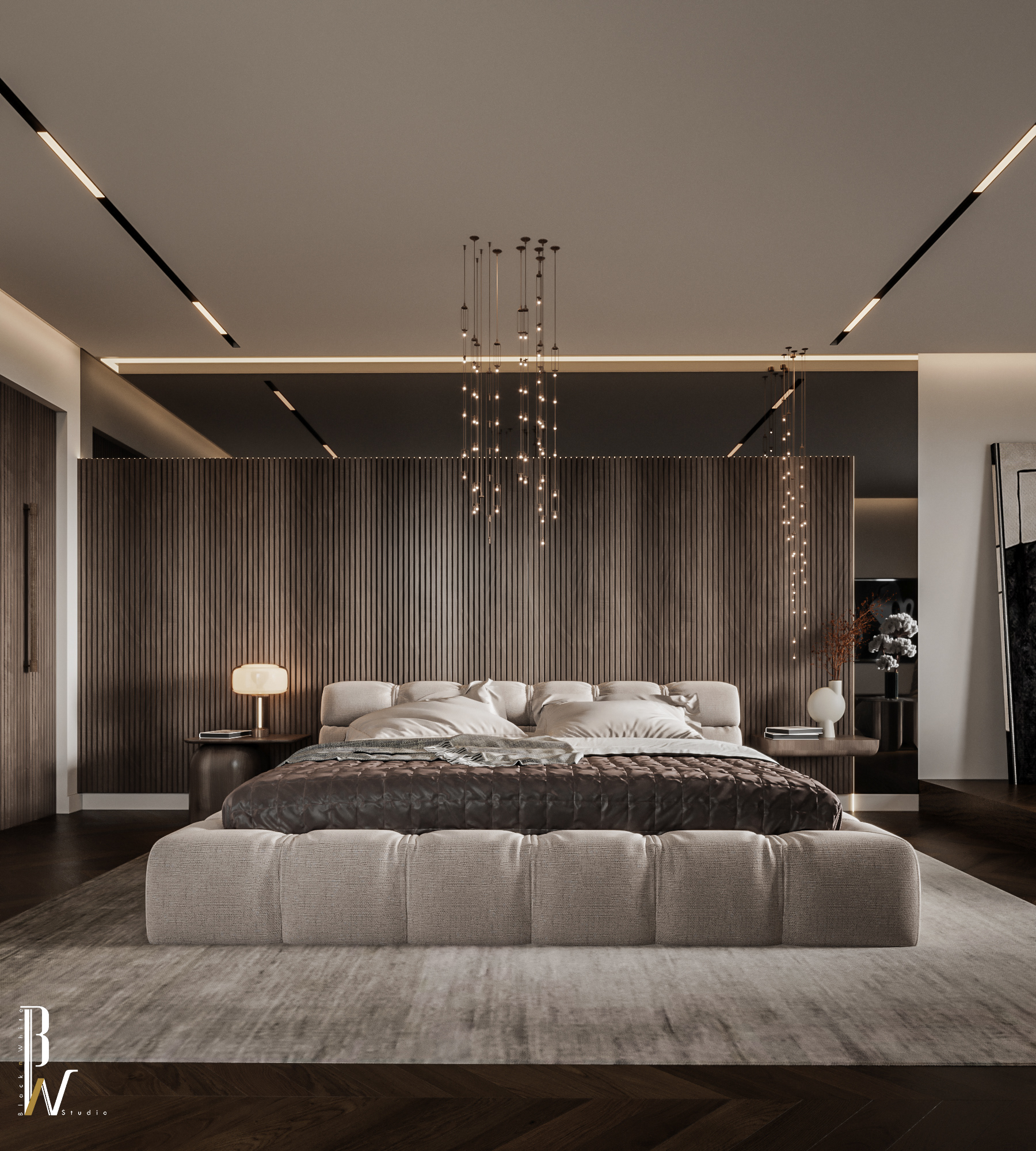 大厅和主卧室丨摩洛哥丨Black N White-12