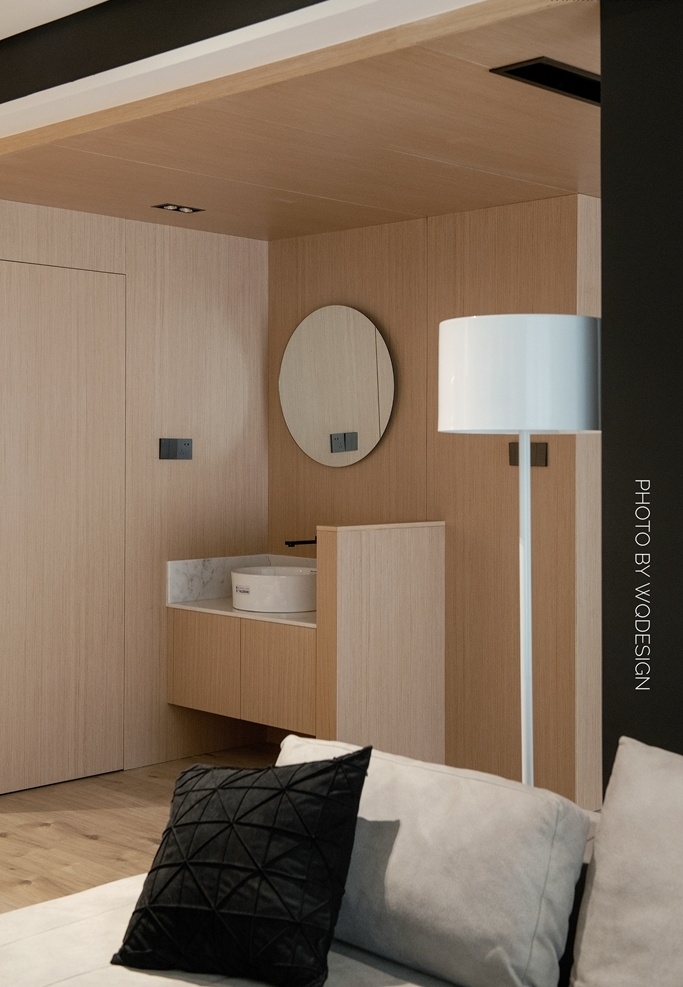 杭州江南国际城 105㎡原木极简空间设计-28