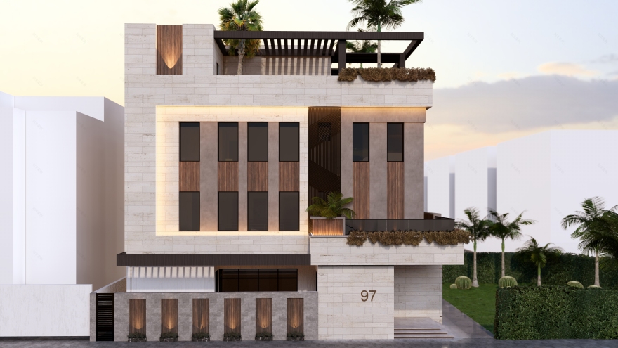 科威特现代当代别墅-37