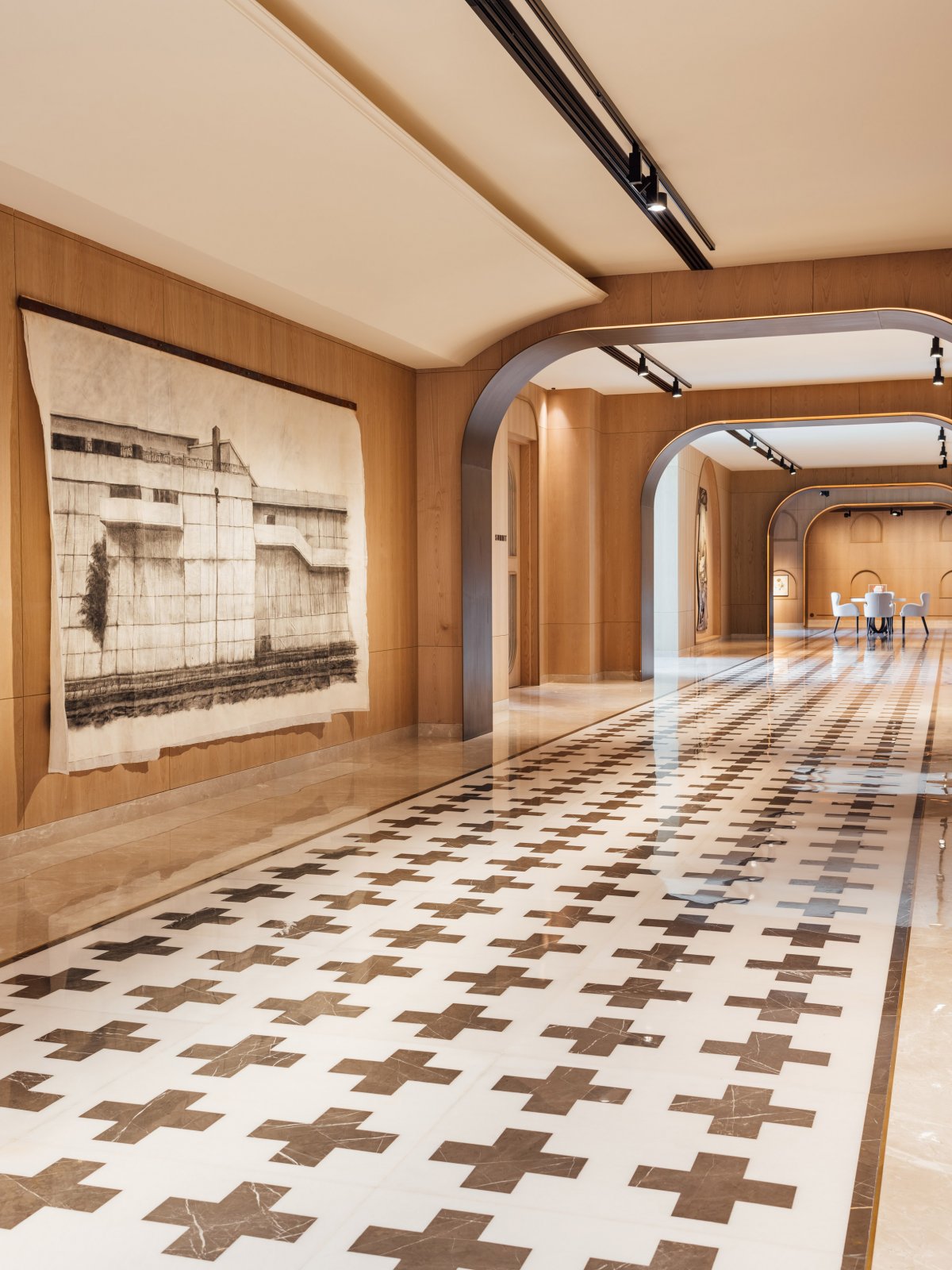 印度制药公司弧形拱门特色办公室设计-12