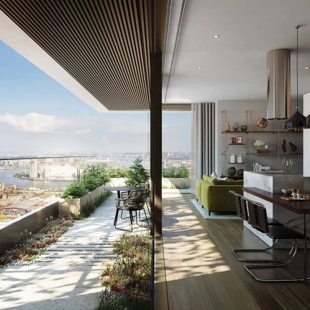 伦敦顶级花园豪宅 Wardian | 几何大胆线条与翠绿自然的完美融合-58