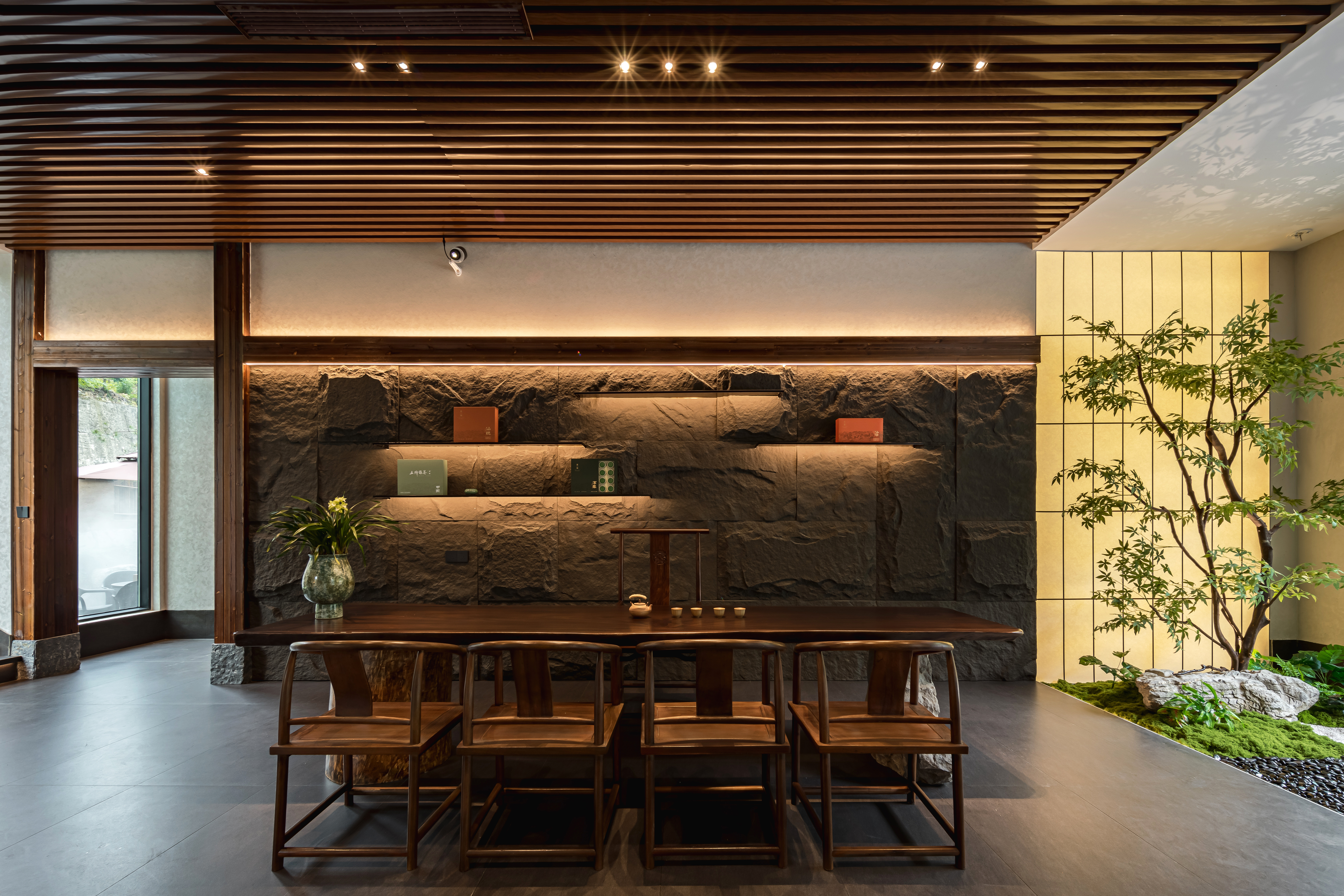 五峰如院庭院餐厅丨中国湖北丨宜昌拾间设计-24