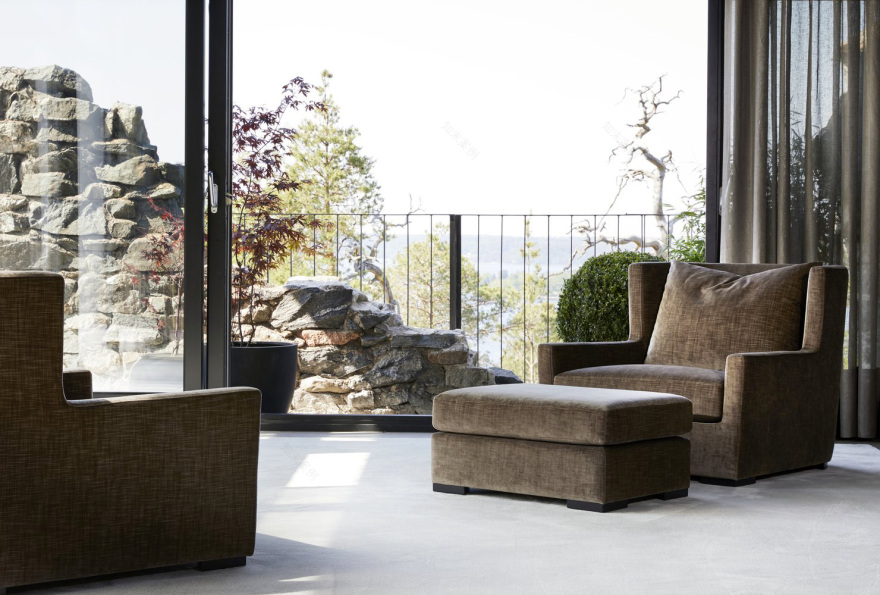 悬崖边的现代别墅 | Slettvoll 设计团队的惊艳之作-13