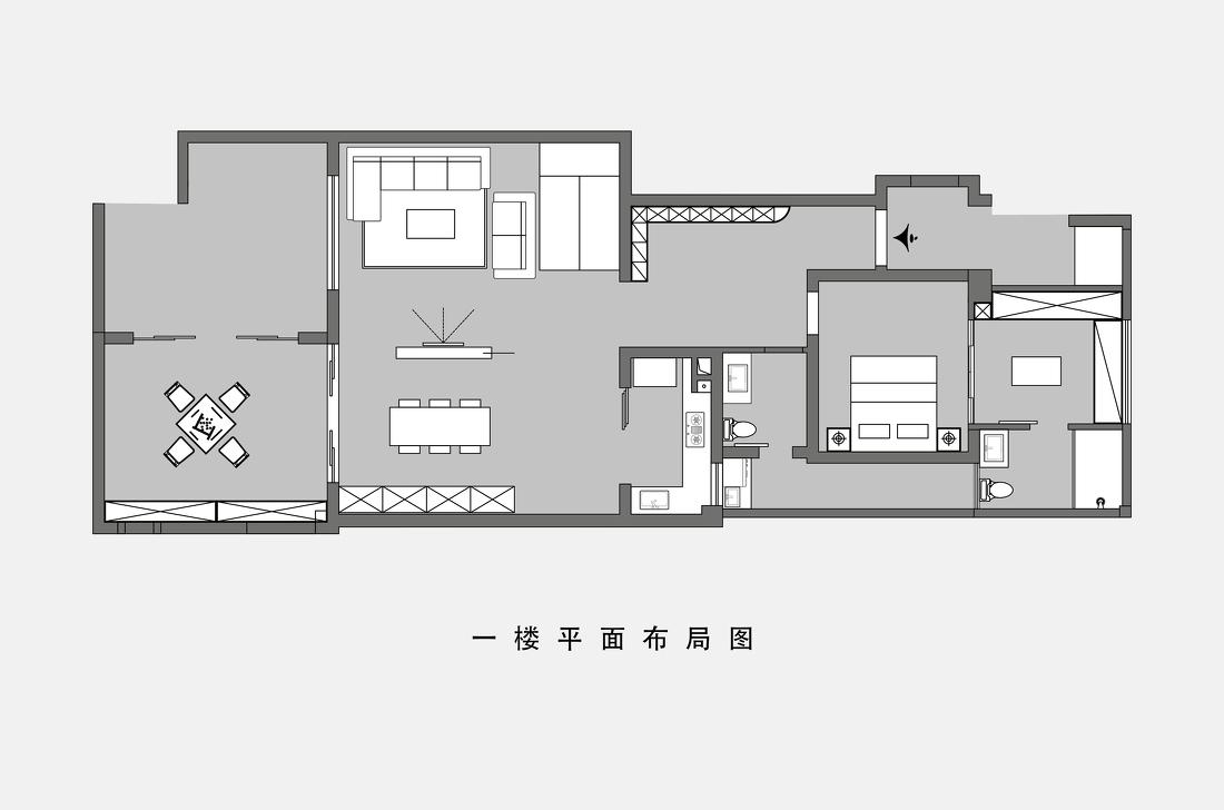 简约舒适平层设计-45