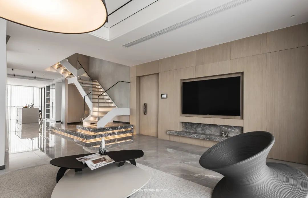 简狄实景案例｜《光影之境》｜双客厅+三面落地窗，凌空而居，不亦乐乎。-36